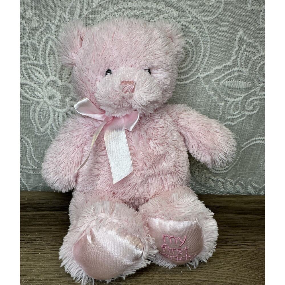 Gund My First Teddy Bear Baby Stuffed Animal Small Pink 10” Plush 021028